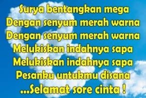Dp bbm ucapan selamat sore paling manis dan romantis