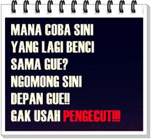 Gambar dp bbm kata sindiran untuk orang pengecut