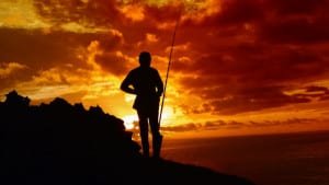 Gambar senja hari yang indah