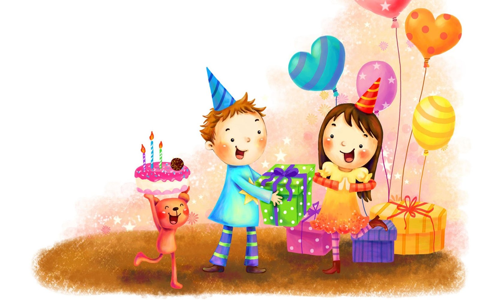 Animasi bergerak selamat ulang tahun lucu