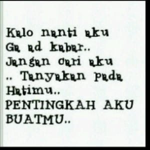 Dp bbm kata sakit hati sama pacar