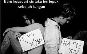 Gambar kata kata cinta bertepuk sebelah tangan