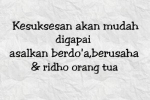 Manfaat doa seorang ibu