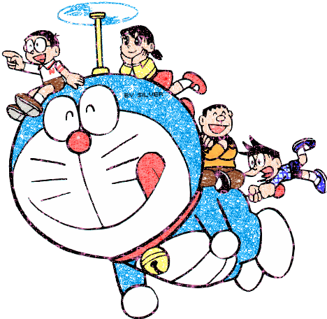 Animasi doraemon bergerak kocak