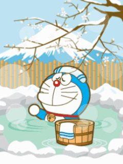 Gambar bergerak doraemon menggemaskan