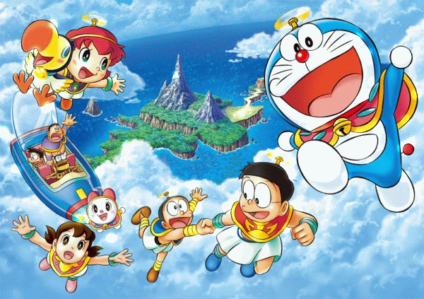 Gambar doraemon bergerak lucu