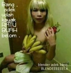 Dp bbm meme waria lucu terbaru