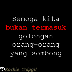 Dp bbm orang sombong