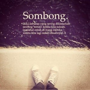 Kata bijak sombong