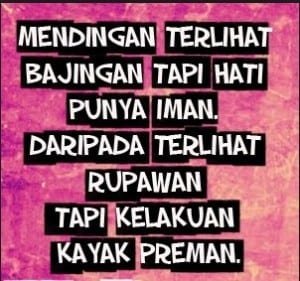 Kata sindiran buat teman munafik
