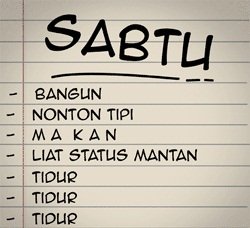 kata-kata-hari-sabtu-gak-ada-acara