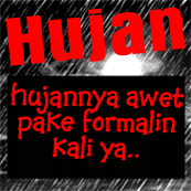 animasi lucu saat turun hujan