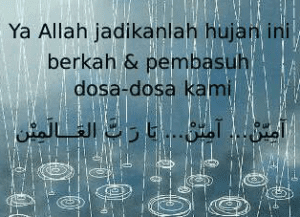 dp bbm hujan penuh harapan