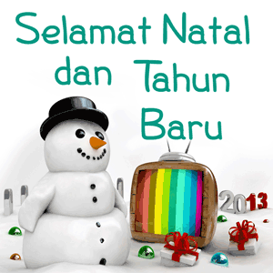 gambar boneka salju merry christmas